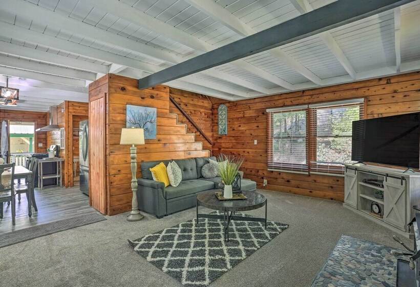 Half Mi To Shaver Lake: Cabin W/ Wraparound Deck