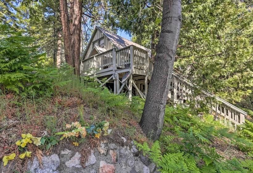 Half Mi To Shaver Lake: Cabin W/ Wraparound Deck