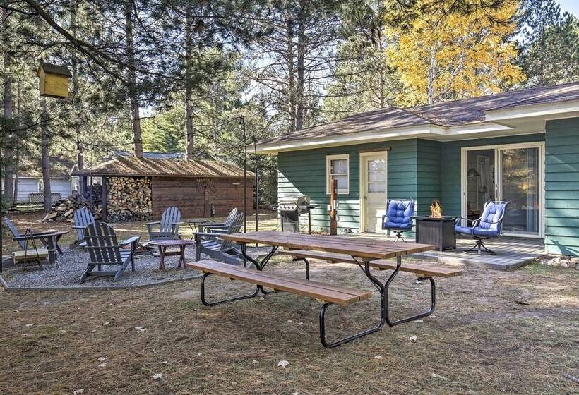 Eagle River Waterfront Home W/ Dock & Fire Pit!