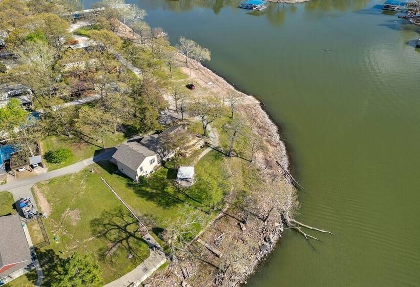 Shared Boat Ramp: Waterfront Home In Grove