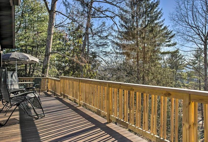Dog Friendly Hendersonville Cabin: Deck & Views