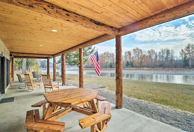 Kalispell Riverfront Home By Glacier National Park