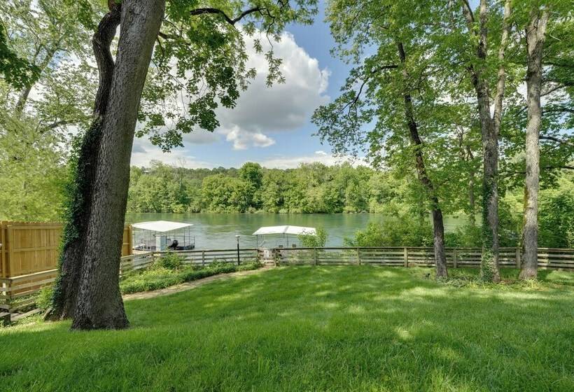 Lakefront Home W/ Fishing Dock & Fire Table!