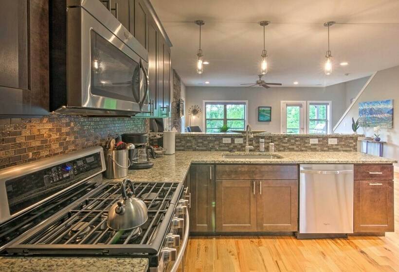 Modern Asheville Greenway Residence W/ 2 Decks!