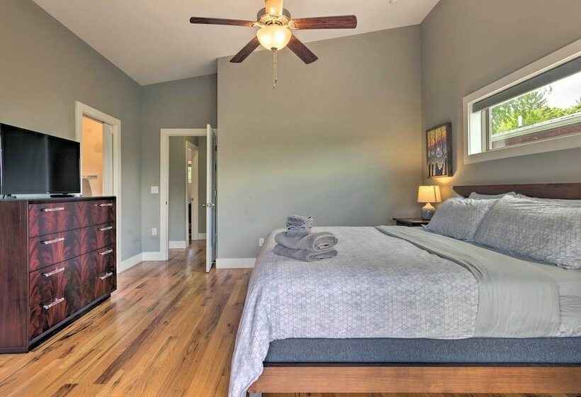 Modern Asheville Greenway Residence W/ 2 Decks!