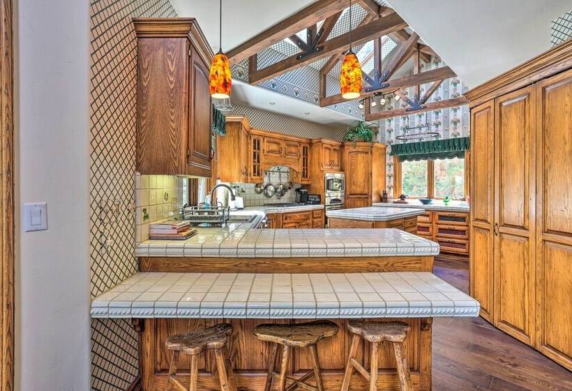 Ornate Lake Arrowhead Home With Deck