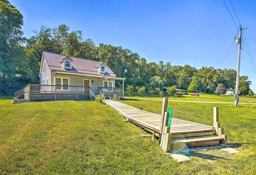 Peaceful Kansas Cottage W/ Wraparound Deck!