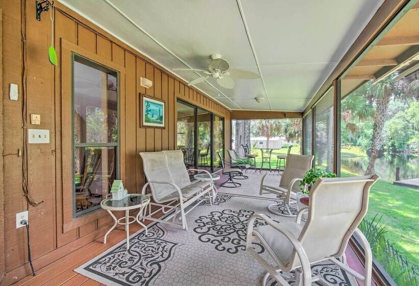Pet Friendly Inglis Retreat W/ Lake + Dock!