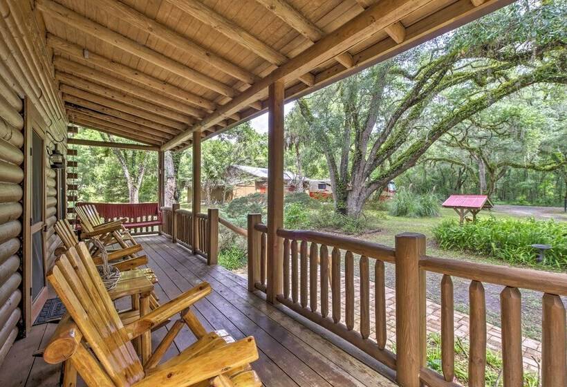 Quiet Inverness Log Cabin W/ Furnished Deck!