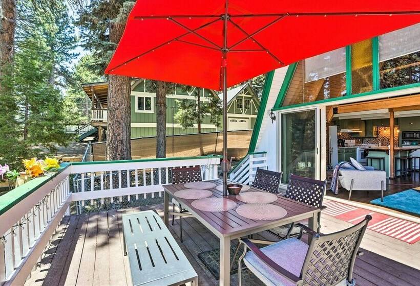 Running Springs A Frame W/ Deck & Mtn Views!