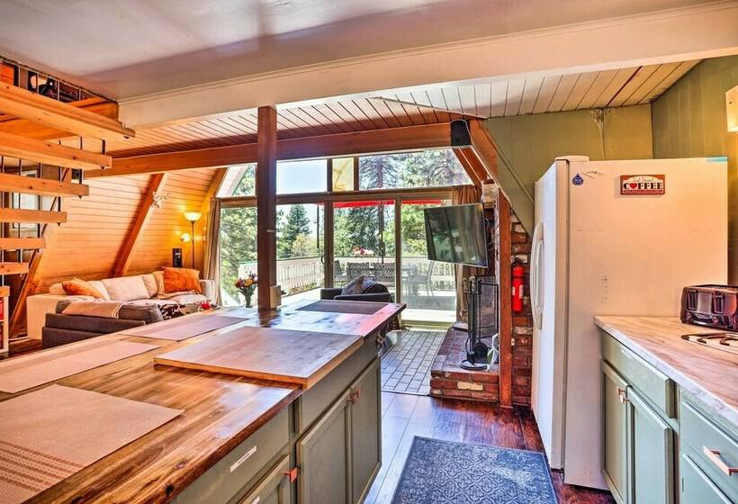 Running Springs A Frame W/ Deck & Mtn Views!