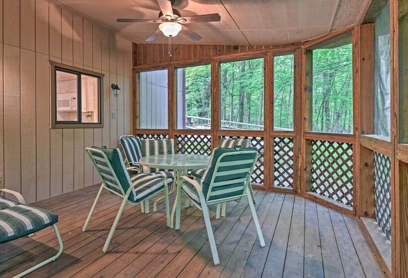 Deck & Fire Pit: Pocono Lake Home Near Skiing!