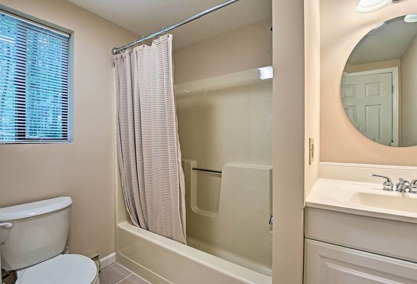 Deck & Fire Pit: Pocono Lake Home Near Skiing!