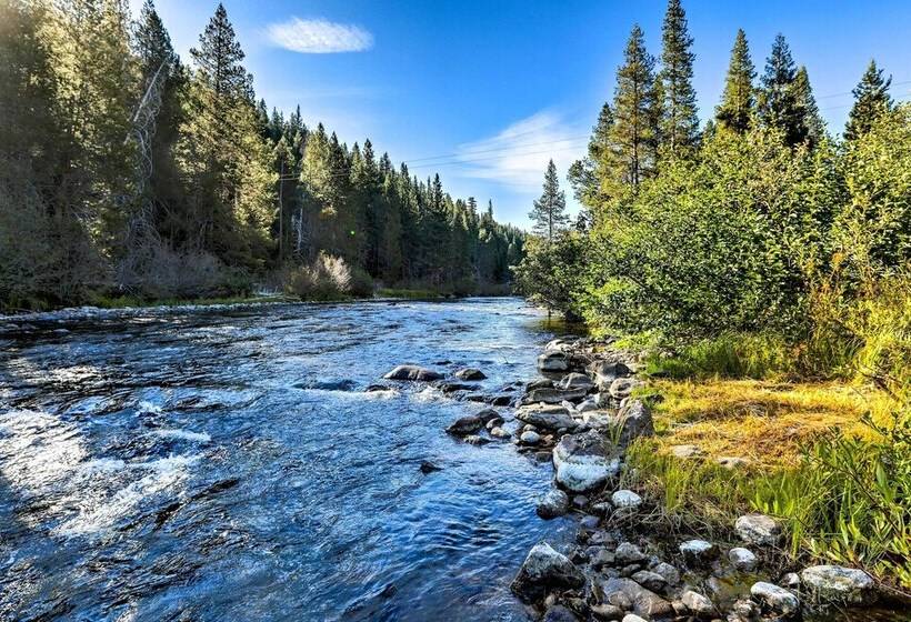 Rustic Riverfront Truckee Cabin W/ Gas Grill!