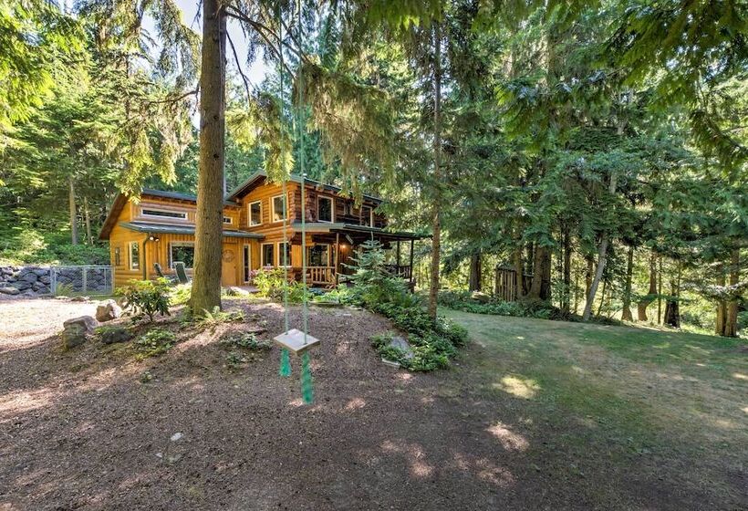 Rustic Sequim Cabin W/ Fire Pit & Forested Views!