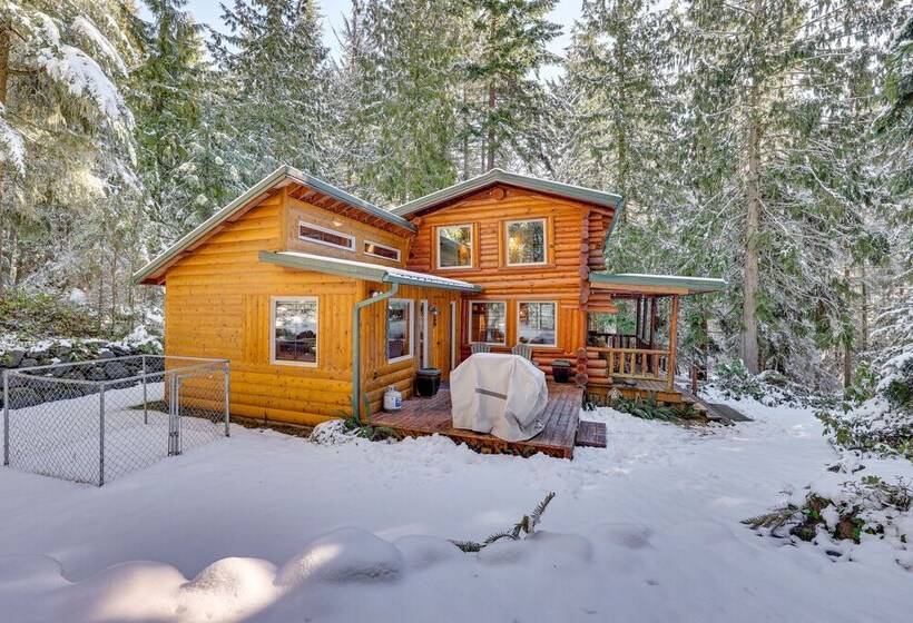 Rustic Sequim Cabin W/ Fire Pit & Forested Views!