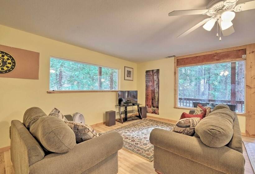 Walk To Big Trees State Park: Cabin W/ Deck!