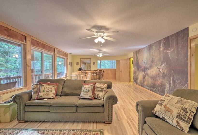 Walk To Big Trees State Park: Cabin W/ Deck!