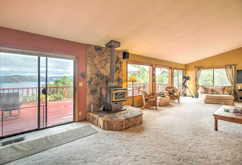 Spacious Kelseyville Home W/ Large Lakefront Deck!