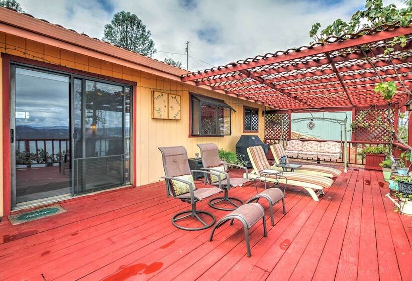 Spacious Kelseyville Home W/ Large Lakefront Deck!