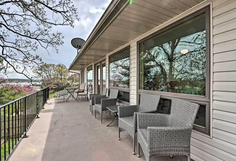 2 Private Decks: Lake View Osage Beach Home