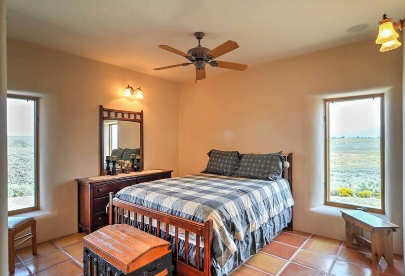 Traditional Taos Home: 26 Acres W/ Mountain Views