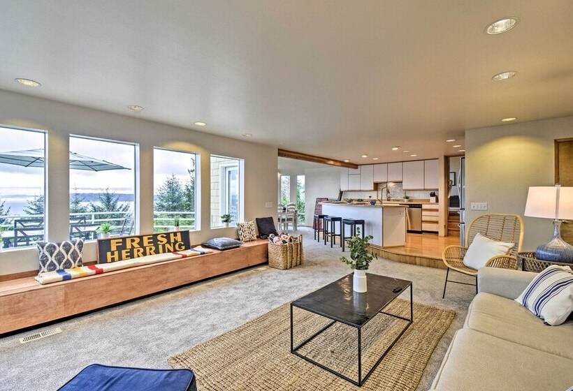 Unique Port Ludlow Home W/ 3 Decks & Hot Tub!