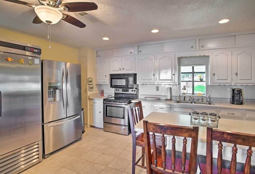 Dock & Fire Pit: Waterfront Cedar Creek Lake Home