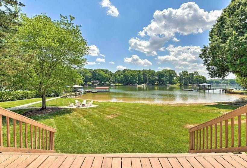 Waterfront Home W/ Private Beach On Lake Norman!
