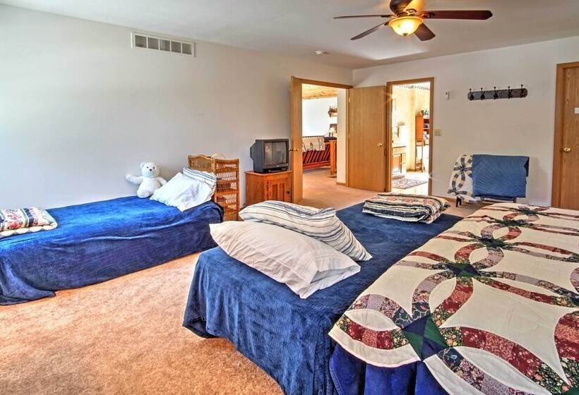 Waterfront Vandalia House W/ Dock On Donnell Lake!