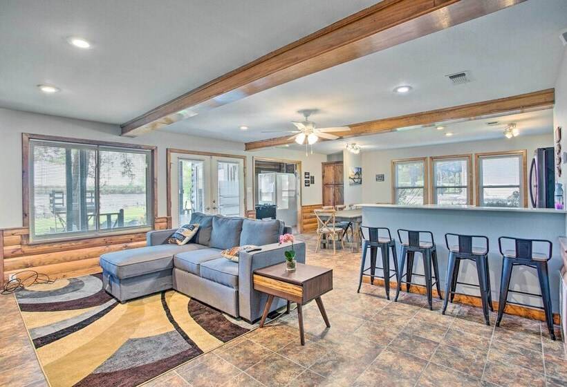 Waterfront Yantis Retreat W/ Deck & Zipline!