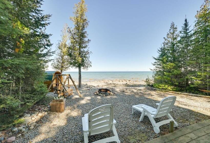 Ocqueoc Family Cabin W/ Sauna On Lake Huron!