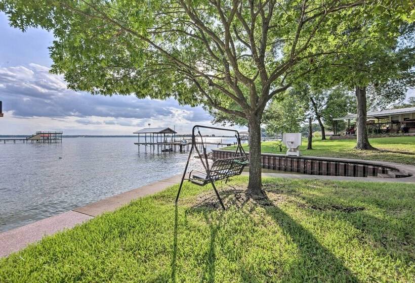 Private Dock & Sunset Views: Gun Barrel City Home