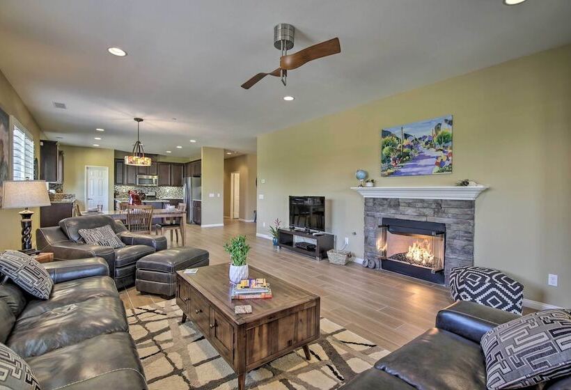 Pool & On Site Golf Course: Modern Indio Retreat