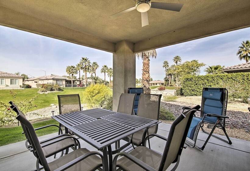 Pool & On Site Golf Course: Modern Indio Retreat