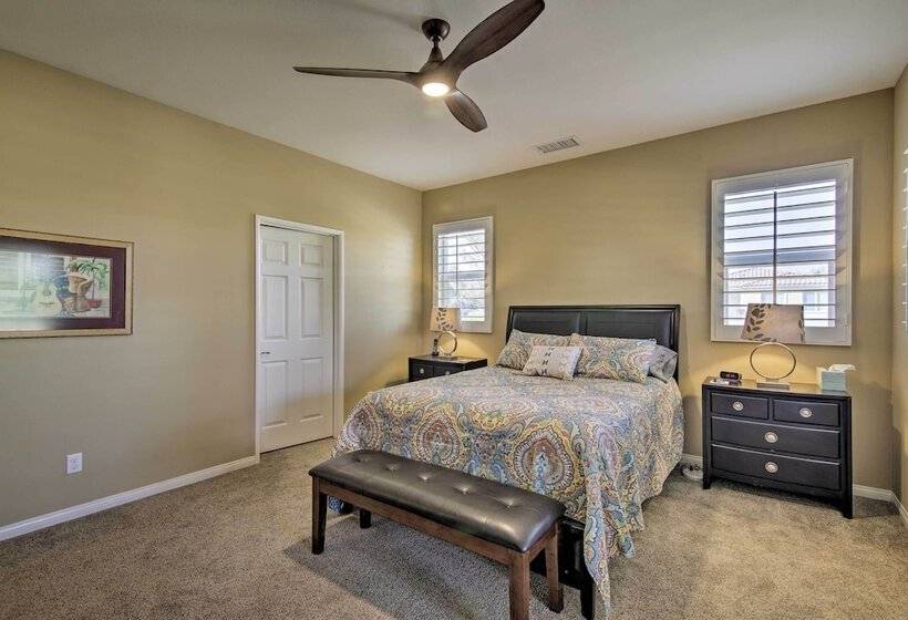 Pool & On Site Golf Course: Modern Indio Retreat