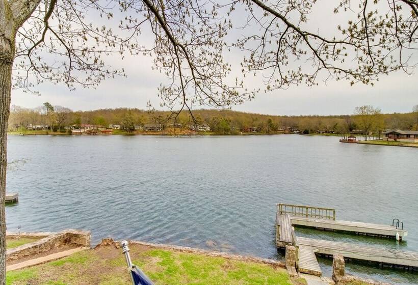 Lakefront Arkansas Abode Deck, Grill & Fire Pit!