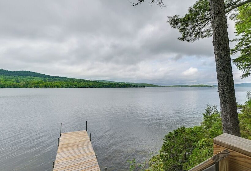 Lakefront Maine Retreat W/ Deck, Dock & Fire Pit!