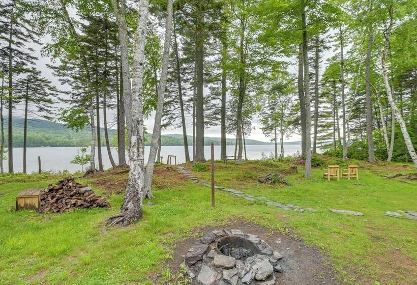 Lakefront Maine Retreat W/ Deck, Dock & Fire Pit!