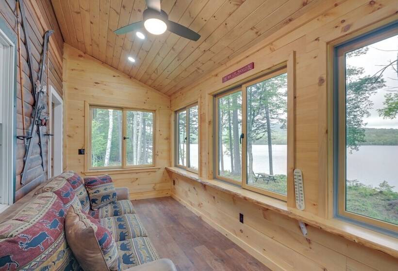 Lakefront Maine Retreat W/ Deck, Dock & Fire Pit!