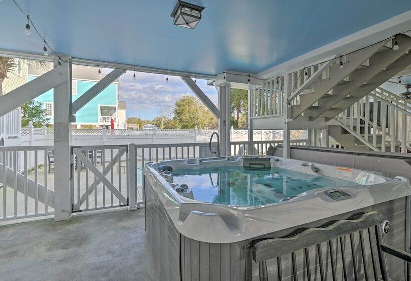 Large Home W/ Hot Tub & Pool: 500 Ft To The Beach