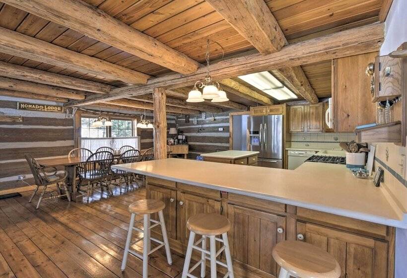 Log Cabin On The Wolf River W/ Private Hot Tub!