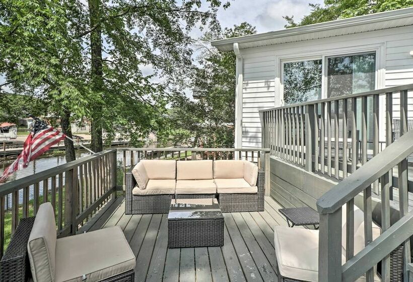 Ivy Cove Waterfront Hot Springs Home W/ Dock!