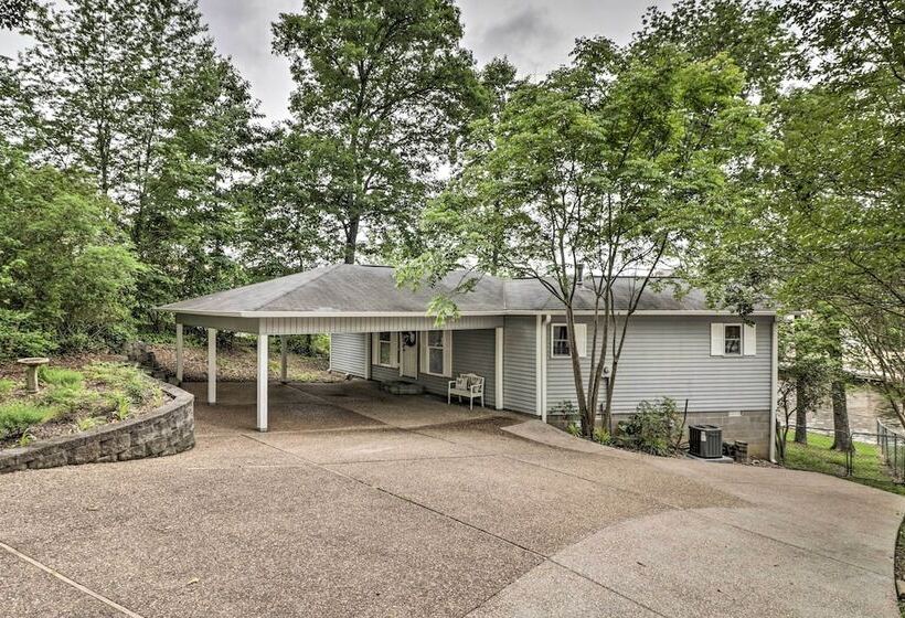 Ivy Cove Waterfront Hot Springs Home W/ Dock!