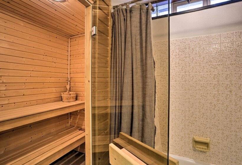 Modern Lead Cabin W/ Private Hot Tub & Fireplace!