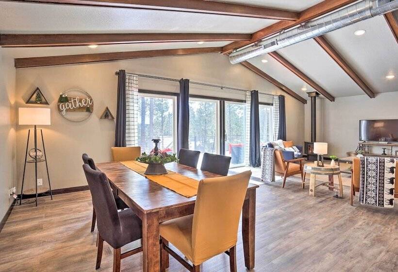 Modern Lead Cabin W/ Private Hot Tub & Fireplace!