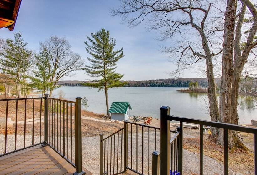Lake Cabin In Honor W/ Hot Tub, Dock & Sauna!