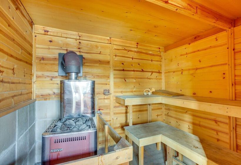 Lake Cabin In Honor W/ Hot Tub, Dock & Sauna!