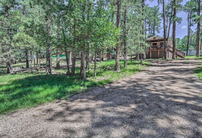 Pet Friendly Ruidoso Home W/ Deck & Forest Views!