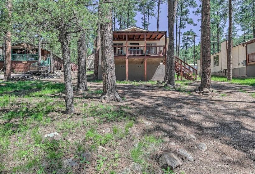 Pet Friendly Ruidoso Home W/ Deck & Forest Views!
